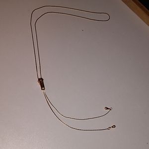 Gold adjustable necklace